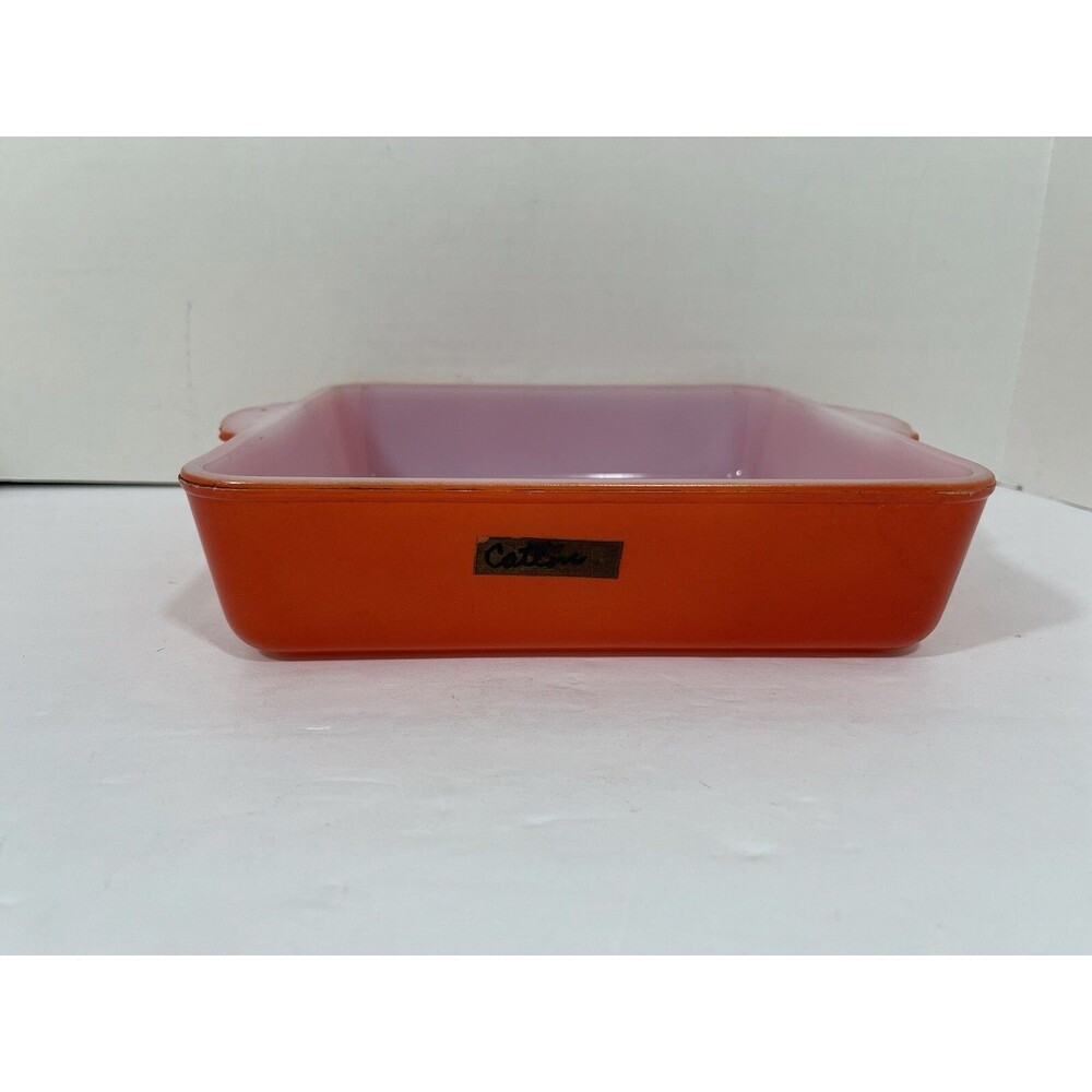Vintage Maid Of Honor Ovenware Baking Dish Red
